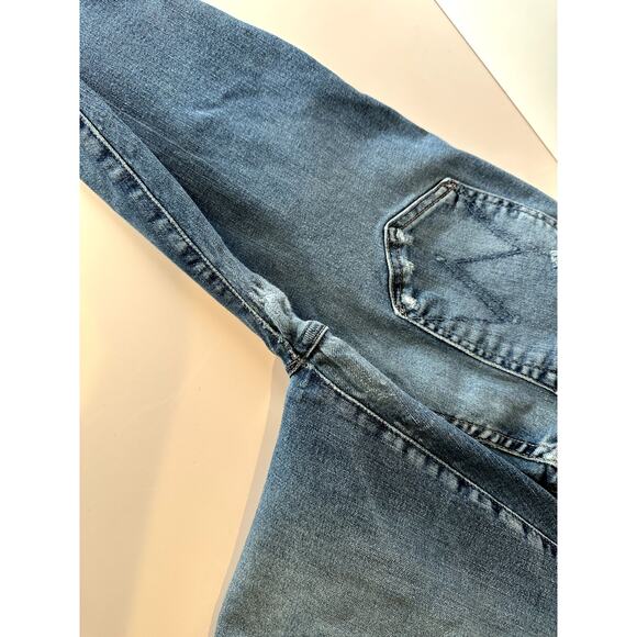 Mother Insider Crop Step Chew 30 raw hem medium wash fair - Picture 12 of 13